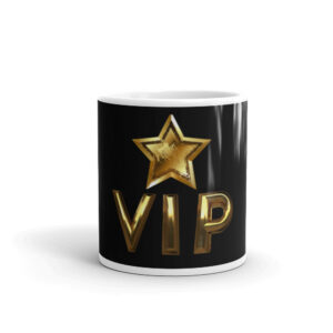 Gold VIP Mug Black